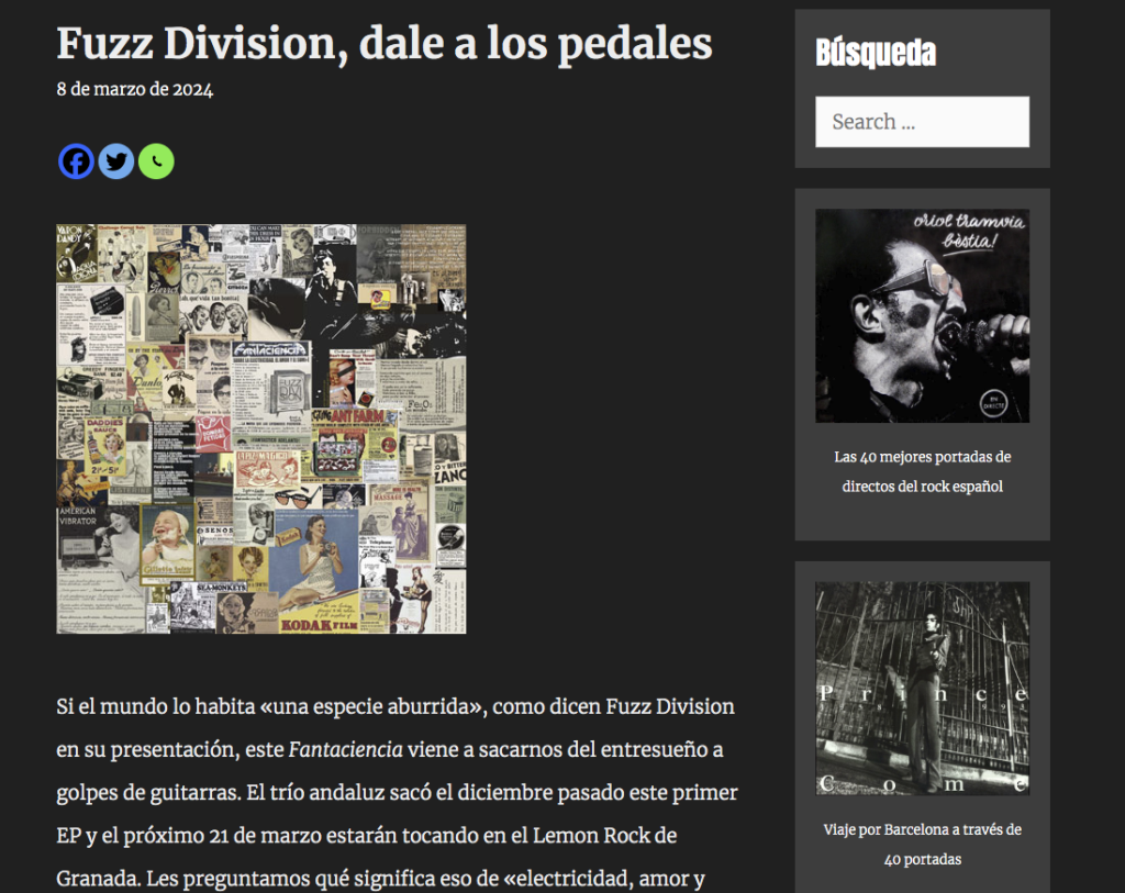 fuzz division - Rock Papel tijeras- Post Punk